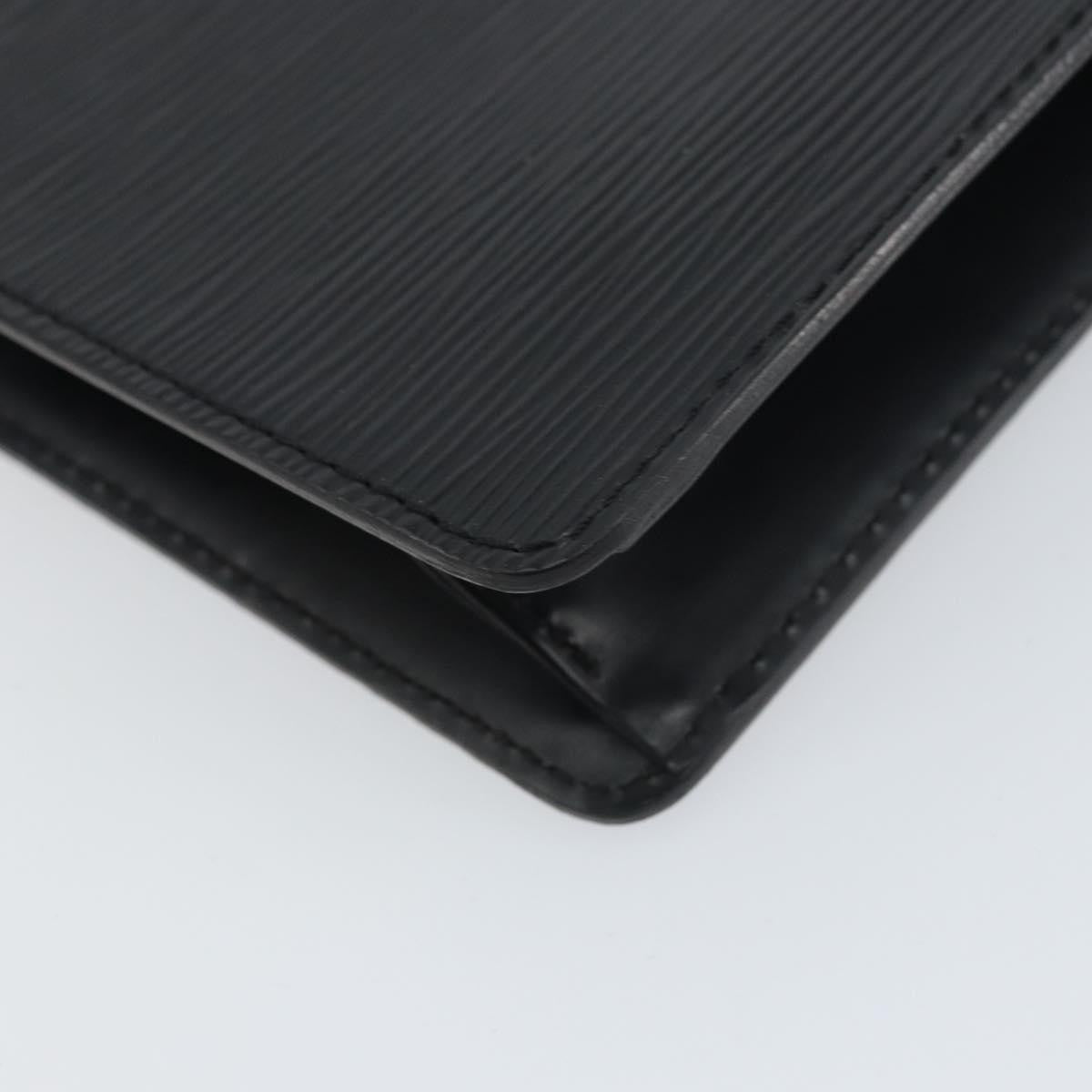 Louis Vuitton Pochette Homme Epi Leather, BLACK, LEATHER, Clutche & pouche