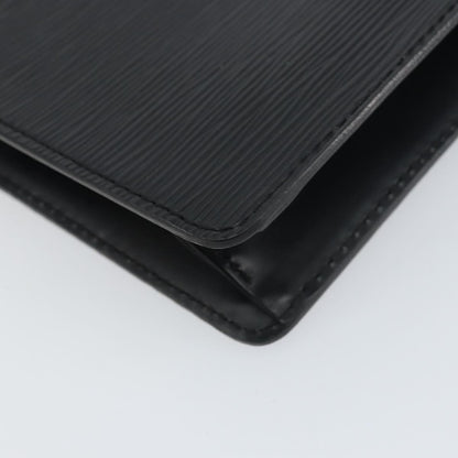 Louis Vuitton Pochette Homme Epi Leather, BLACK, LEATHER, Clutche & pouche