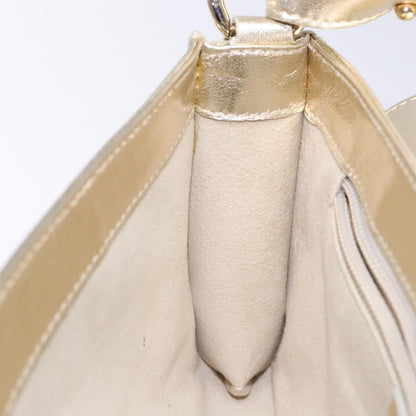 Salvatore Ferragamo Gancini Shoulder Bag Leather, GOLD, LEATHER, Shoulder bag