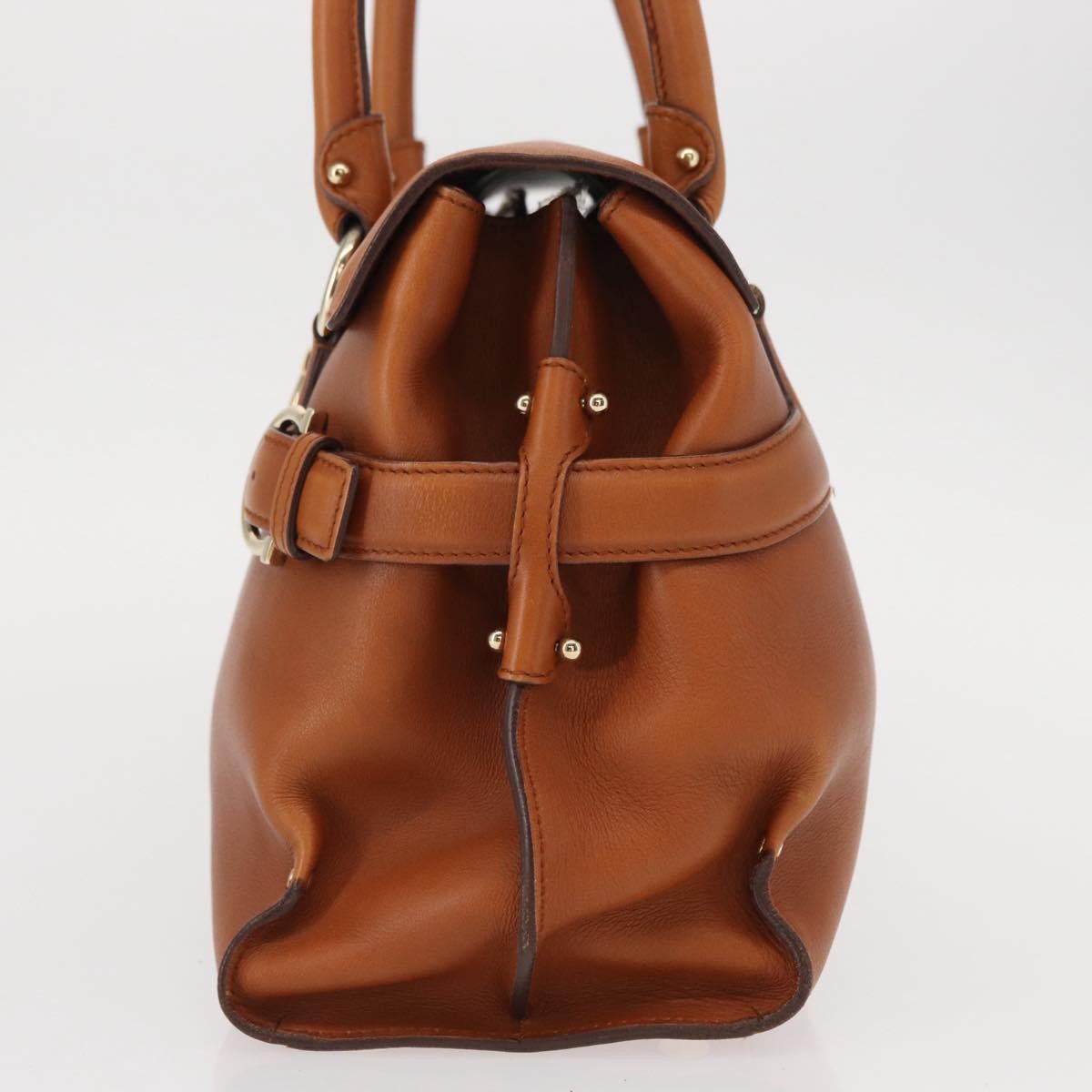 Salvatore Ferragamo Virna Satchel Leather, BROWN, LEATHER, Shoulder bag