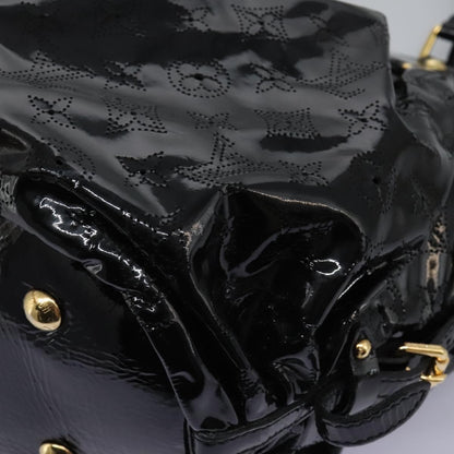 Louis Vuitton L Hobo Surya Leather, Black, Patent Leather, Handbag