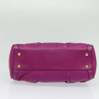 Salvatore Ferragamo Annabell Tote Leather, PURPLE, LEATHER, Handbag