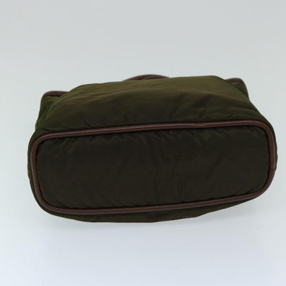 Celine Vintage Macadam Handbag Macadam, KHAKI, NYLON, Handbag