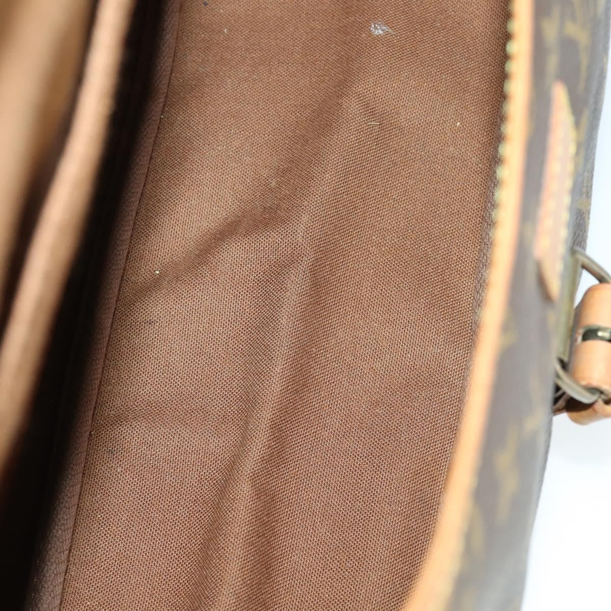 Louis Vuitton Saumur Handbag Monogram Canvas, BROWN, CANVAS, Shoulder bag