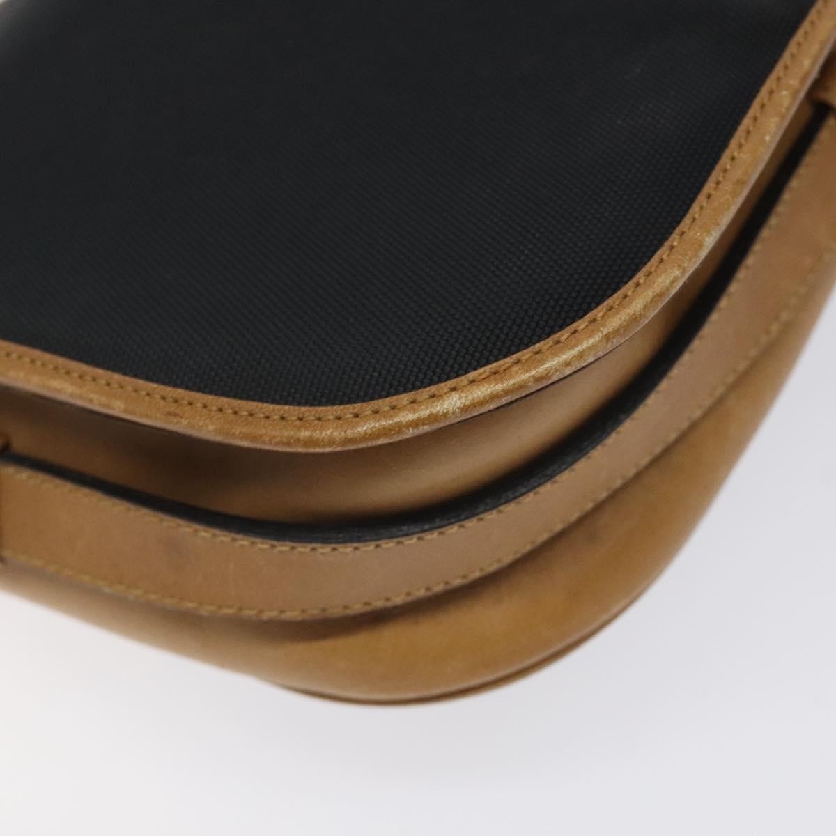Celine Vintage Triomphe Shoulder Bag Canvas, BLACK, CANVAS, Shoulder bag