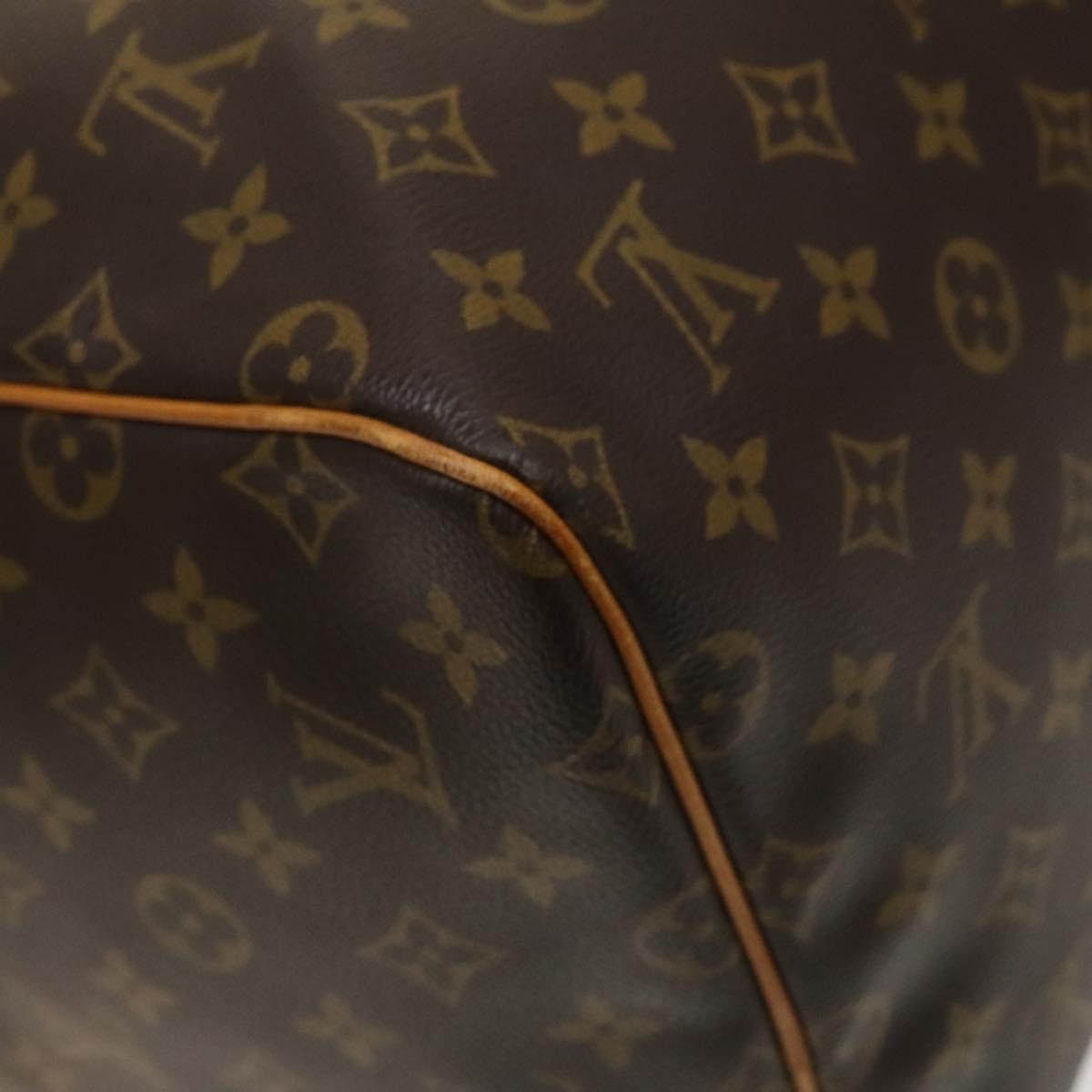 Louis Vuitton Keepall Bag Monogram Canvas, BROWN, CANVAS, Travel bag