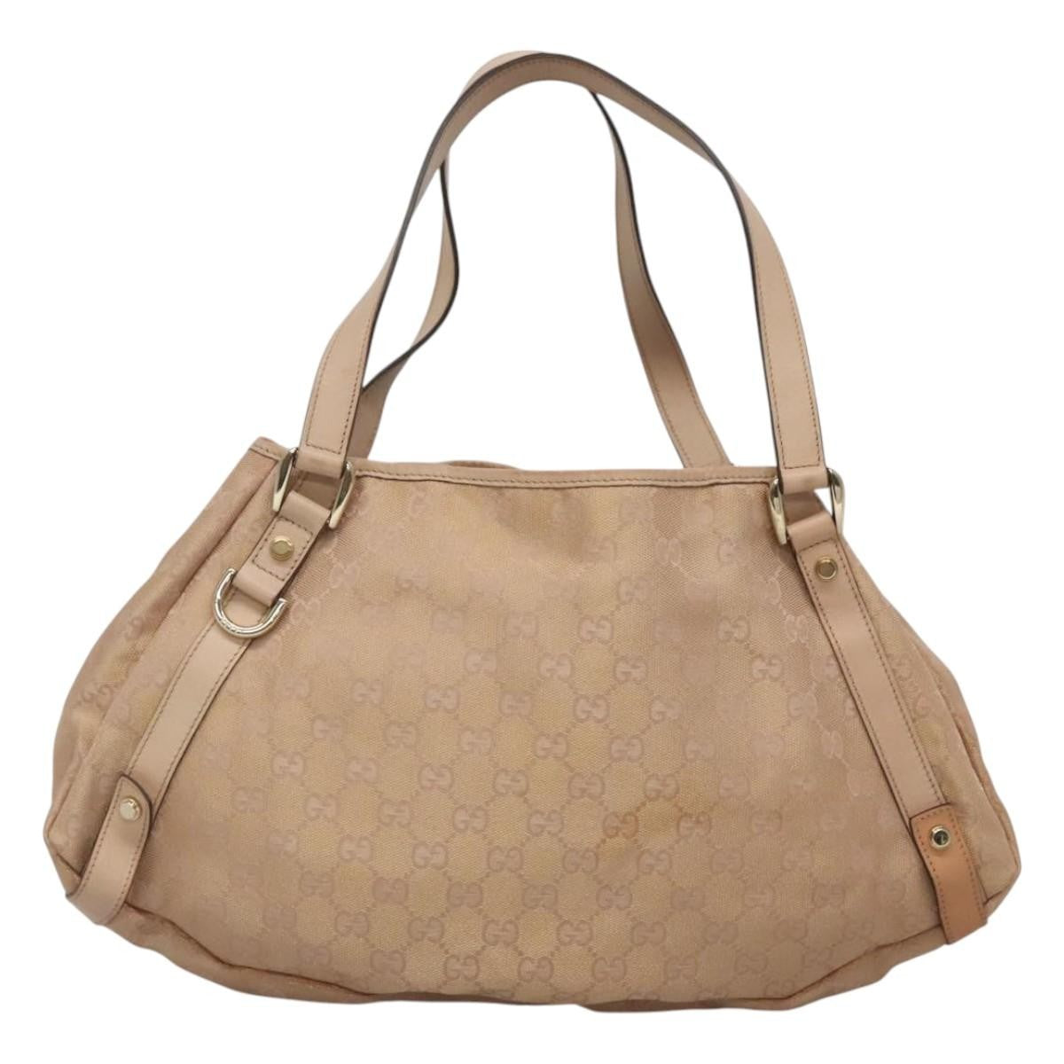 Gucci Abbey Shoulder Bag GG Canvas, BEIGE, CANVAS, Tote bag