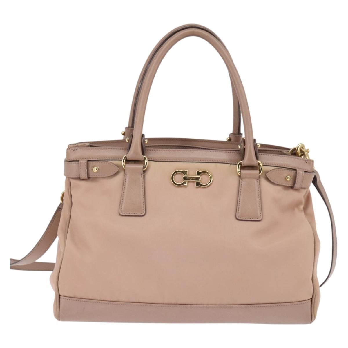 Salvatore Ferragamo Batik Tote Nylon, PINK, NYLON, Tote bag