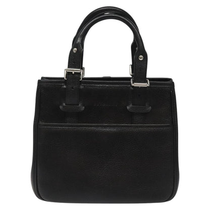 Burberry Vintage Handbag Leather, BLACK, LEATHER, Handbag