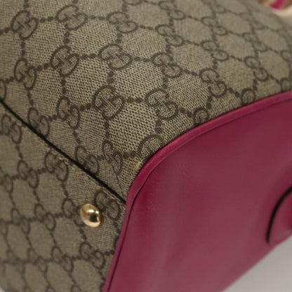 Gucci Convertible Boston Bag Embroidered GG Coated Canvas, BEIGE, CANVAS, Travel bag