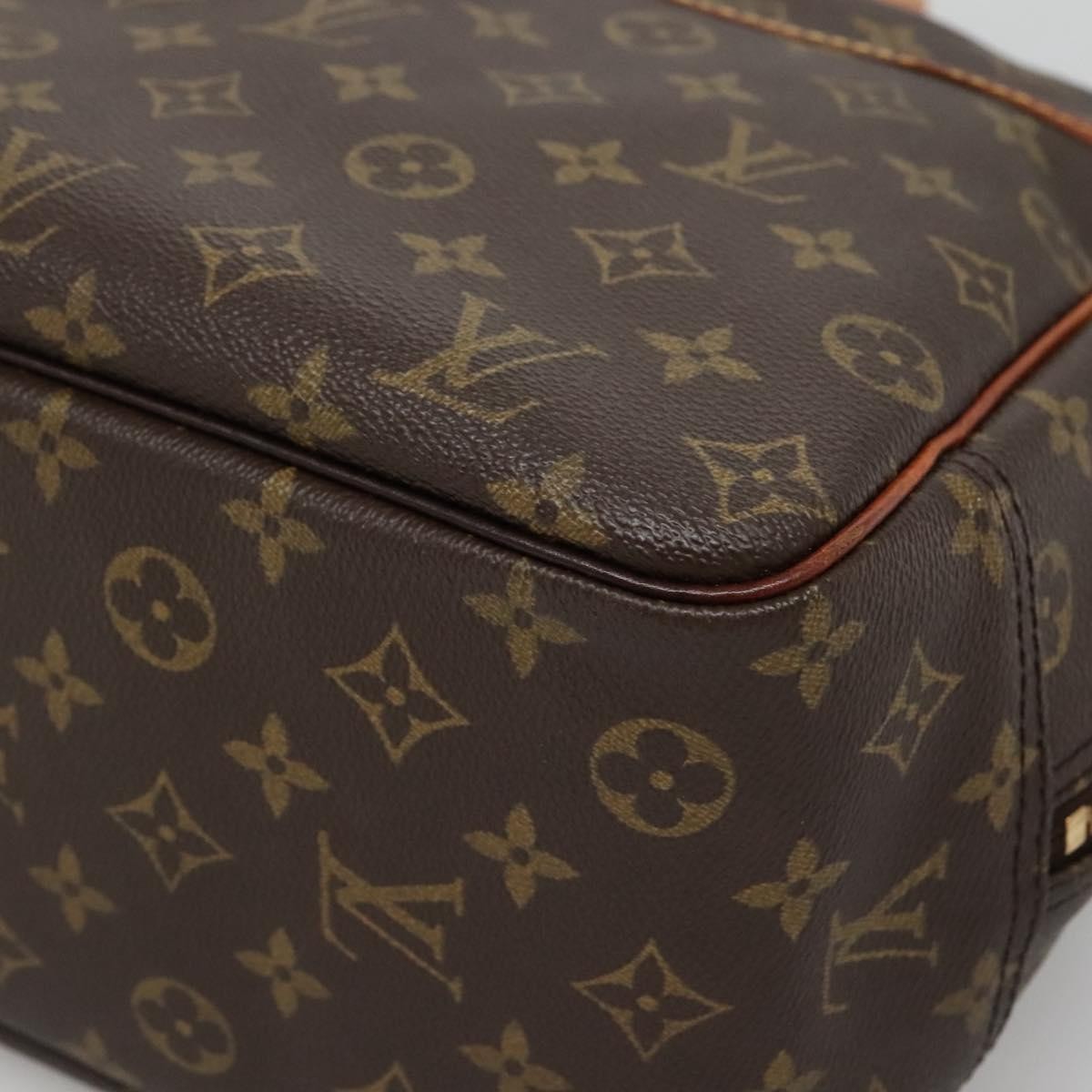 Louis Vuitton Deauville Handbag Monogram Canvas, BROWN, CANVAS, Handbag