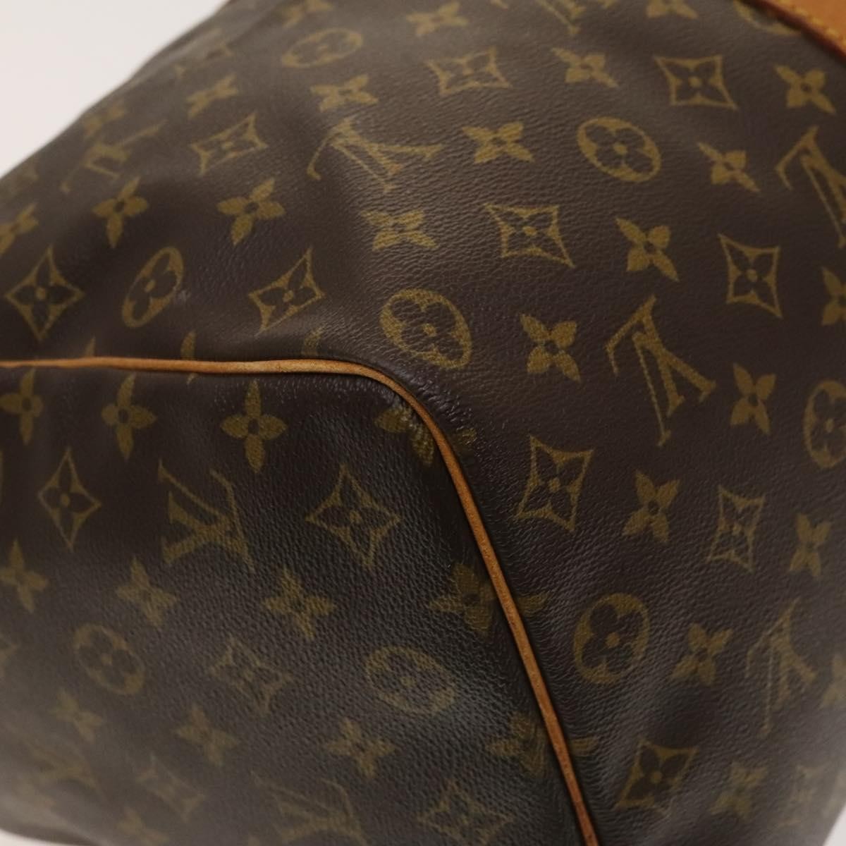 Louis Vuitton Keepall Bag Monogram Canvas, BROWN, CANVAS, Travel bag