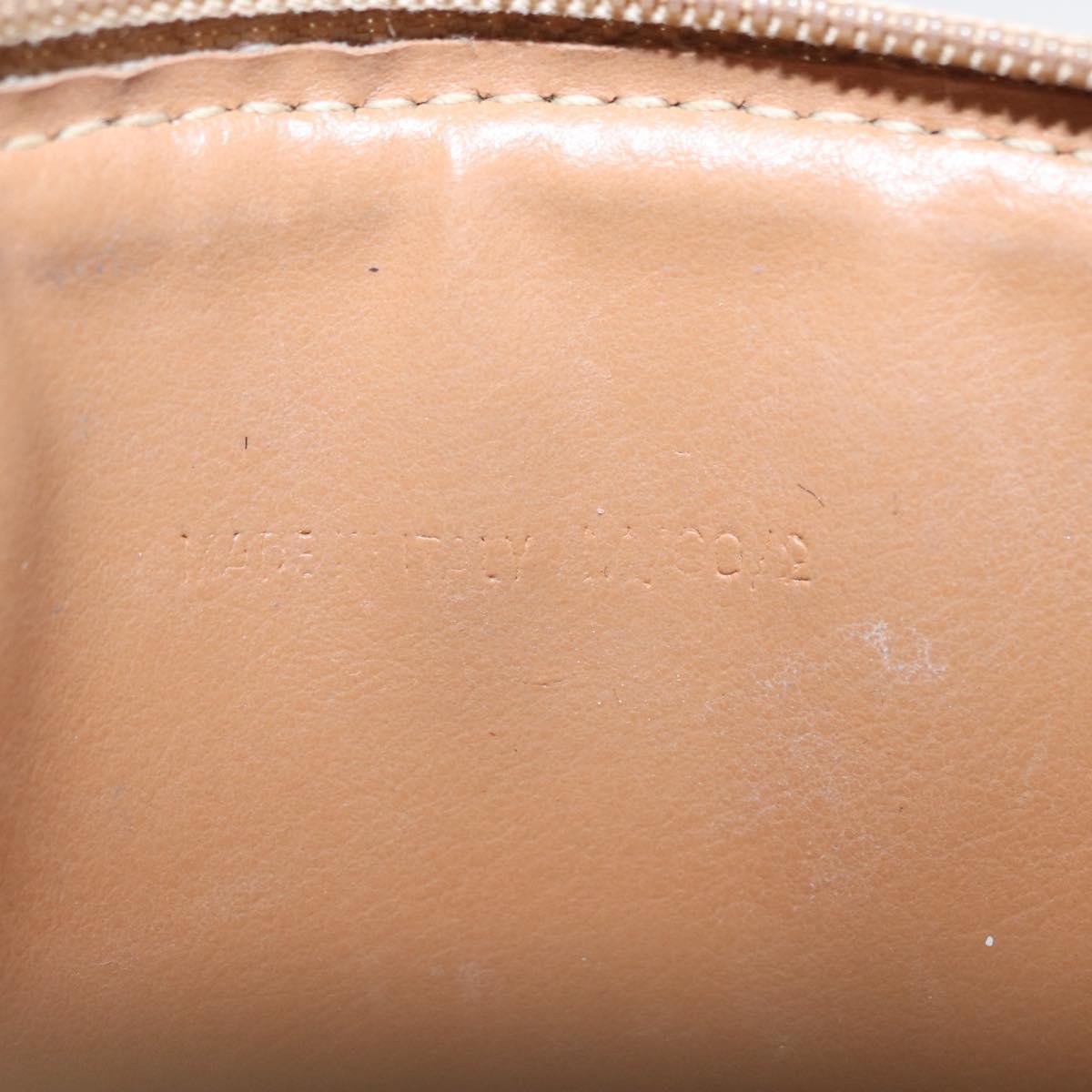 Celine Macadam Pochette Canvas and Leather, BROWN, CANVAS, Clutche & pouche