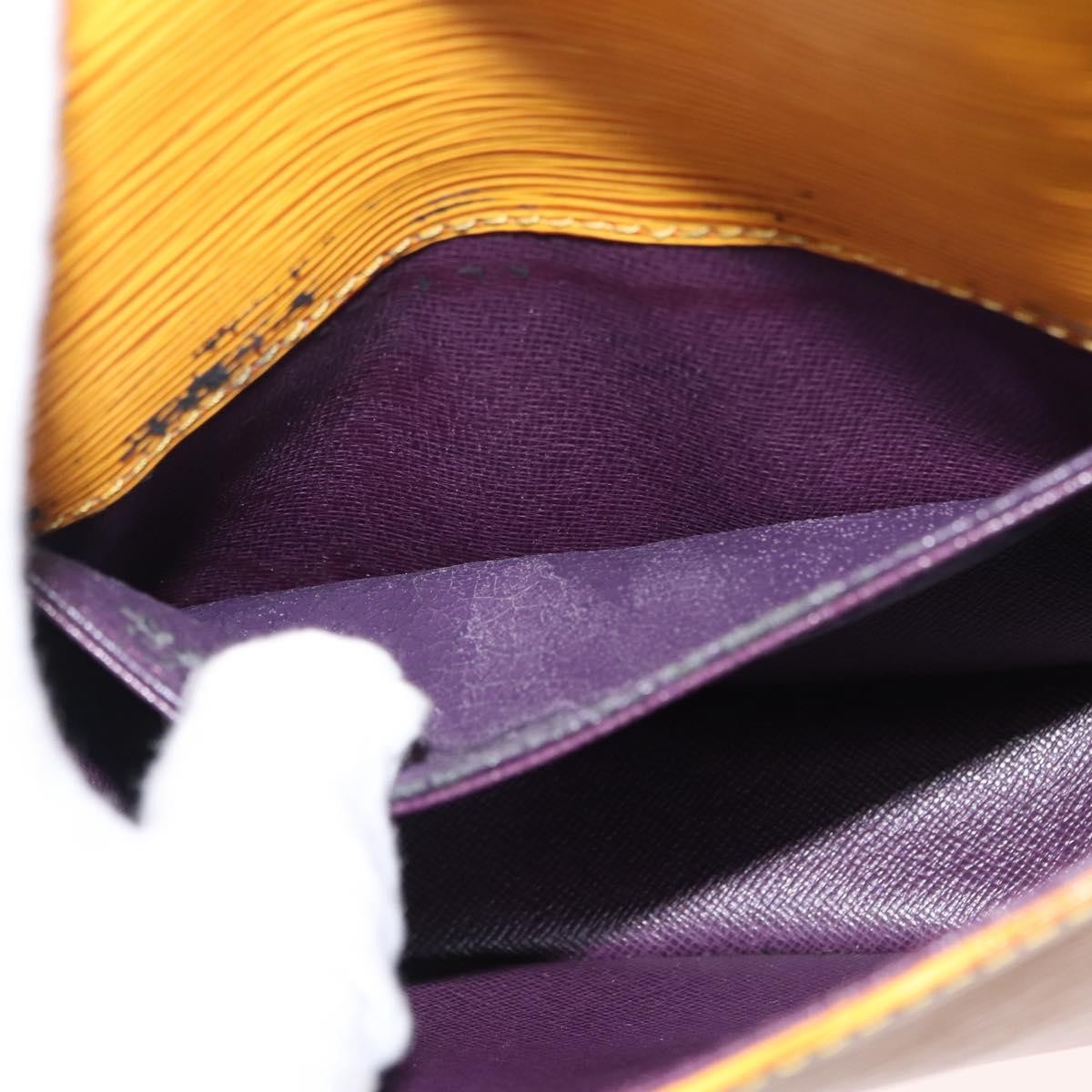 Louis Vuitton Saint Cloud Handbag Epi Leather, YELLOW, LEATHER, Shoulder bag