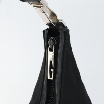Gucci Zip Hobo Nylon, Black, Nylon, Handbag