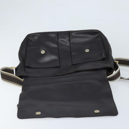 Salvatore Ferragamo Vintage Shoulder Bag Leather, BROWN, LEATHER, Shoulder bag