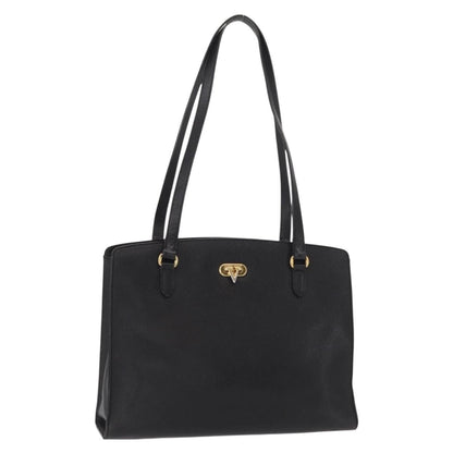 Valentino Garavani Vintage shoulder bag Leather, BLACK, LEATHER, Shoulder bag