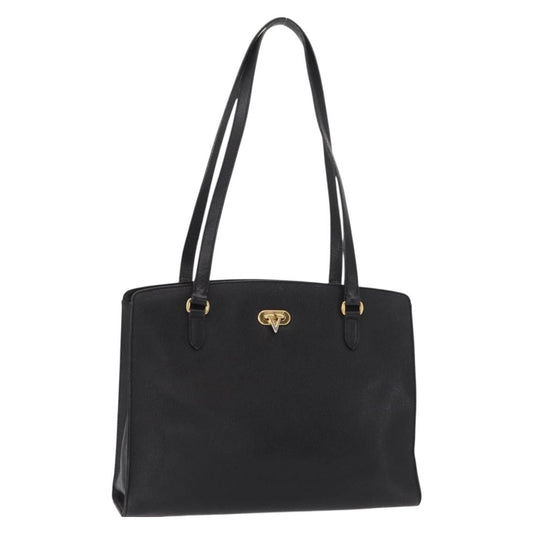 Valentino Garavani Vintage shoulder bag Leather, BLACK, LEATHER, Shoulder bag