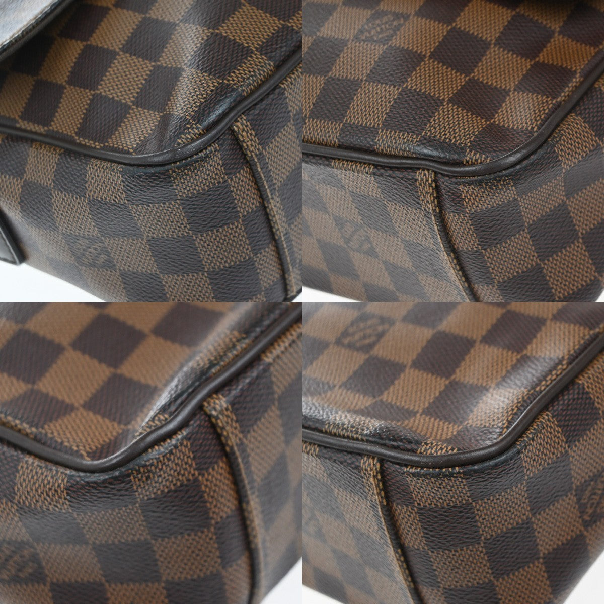 Louis Vuitton Shelton Messenger Bag Damier, BROWN, CANVAS, Shoulder bag