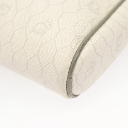 Christian Dior Vintage Honeycomb Shoulder Bag Canvas, WHITE, CANVAS, Shoulder bag