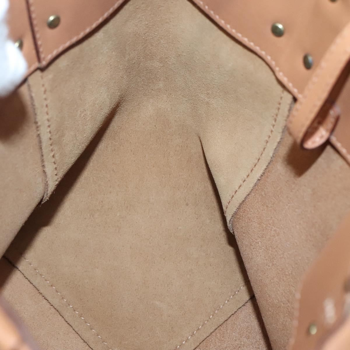 Gucci Vintage Handbag Leather, BEIGE, LEATHER, Handbag