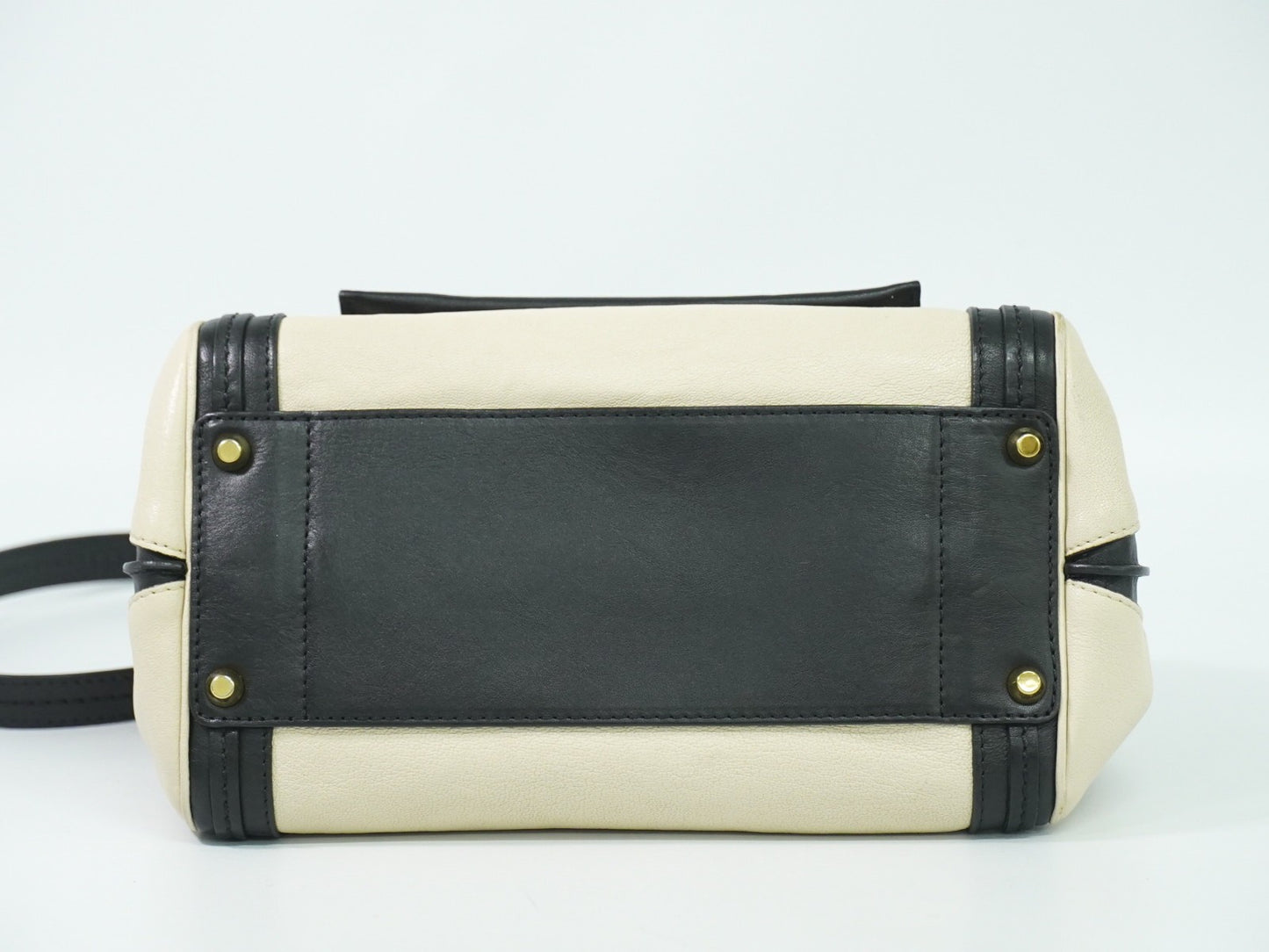 Chloe Alice Satchel Leather, BEIGE, LEATHER, Handbag