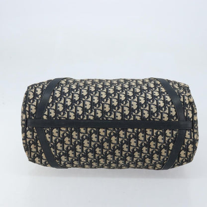 Christian Dior Vintage Trotter Handbag Canvas, Navy, Canvas, Handbag