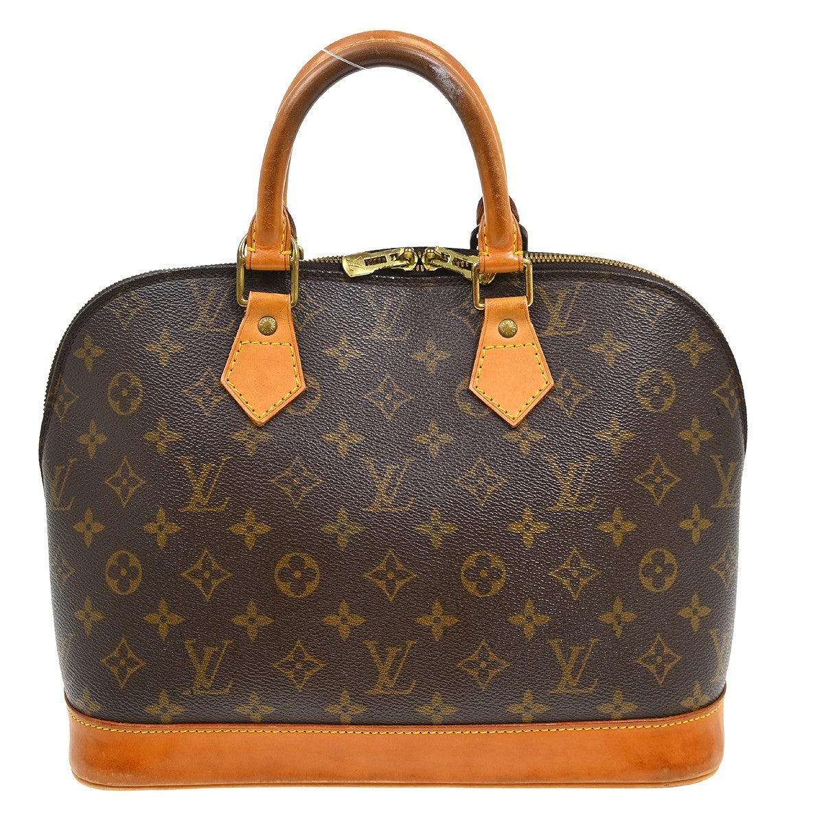 Louis Vuitton Vintage Alma Handbag Monogram Canvas, Brown, Canvas, Handbag