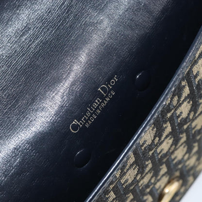 Christian Dior Vintage Trotter Pouch Canvas, NAVY, CANVAS, Clutche & pouche