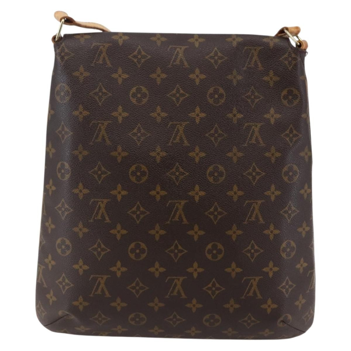 Louis Vuitton Musette Handbag Monogram Canvas, BROWN, CANVAS, Shoulder bag