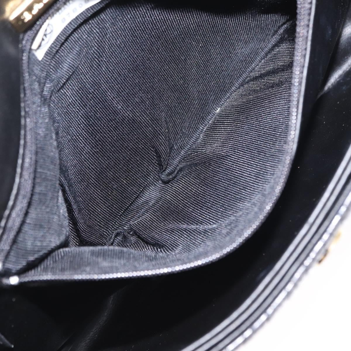 Bally Vintage Chain Shoulder Bag Quilted Leather, Black, Leather, Shoulder Bag