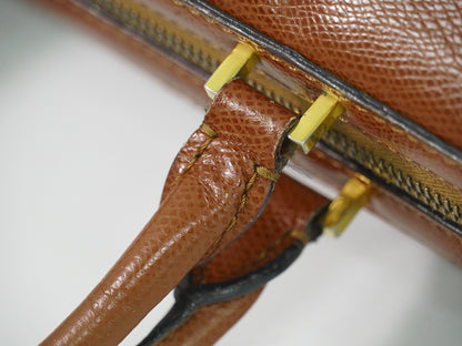 Celine Handbag Leather, BROWN, LEATHER, Handbag