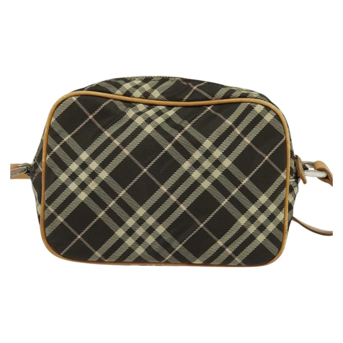 Burberry Nova Check Blue Label Canvas, BLACK, CANVAS, Shoulder bag