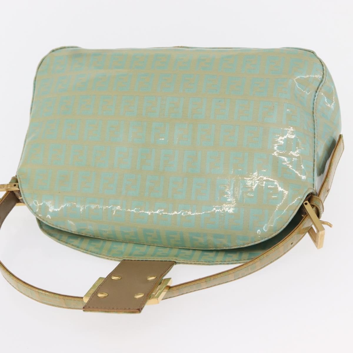Fendi Double Flap Bag Zucchino Canvas, GREEN, CANVAS, Handbag