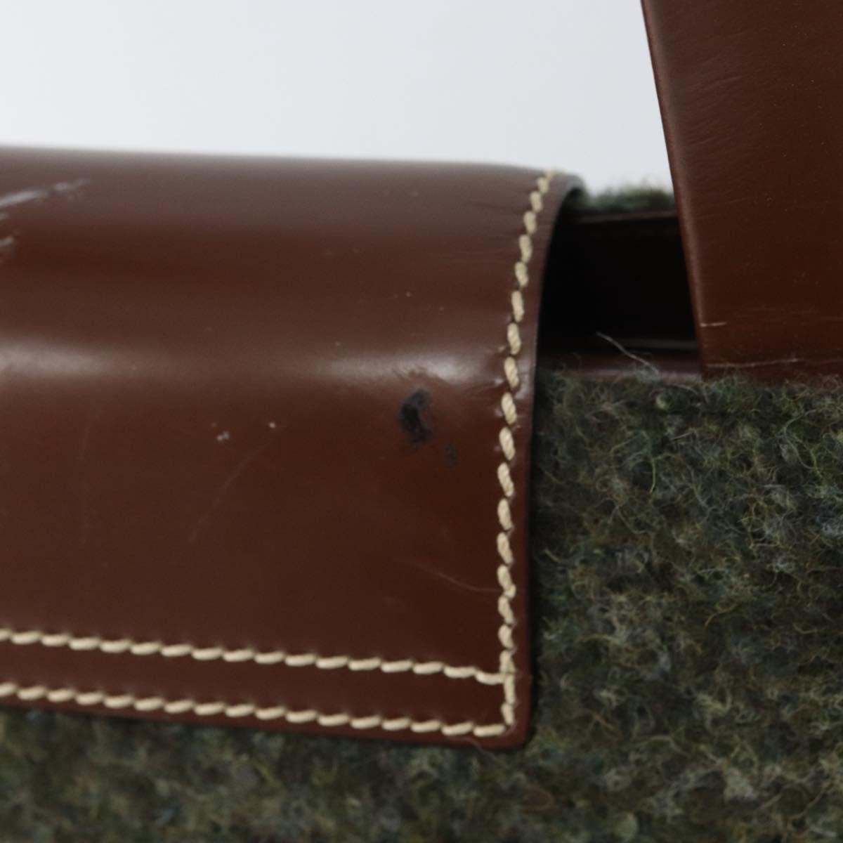 Bvlgari Handbag Canvas, GREEN, WOOL, Handbag