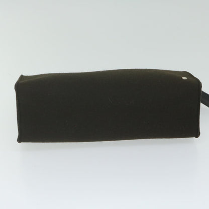 Hermes Vintage Clutch Wool, BROWN, WOOL, Clutche & pouche