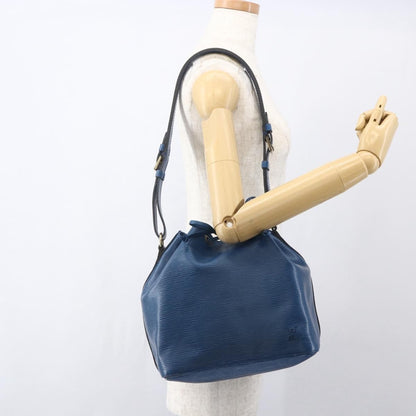 Louis Vuitton Petit Noe Handbag Epi Leather, BLUE, LEATHER, Shoulder bag