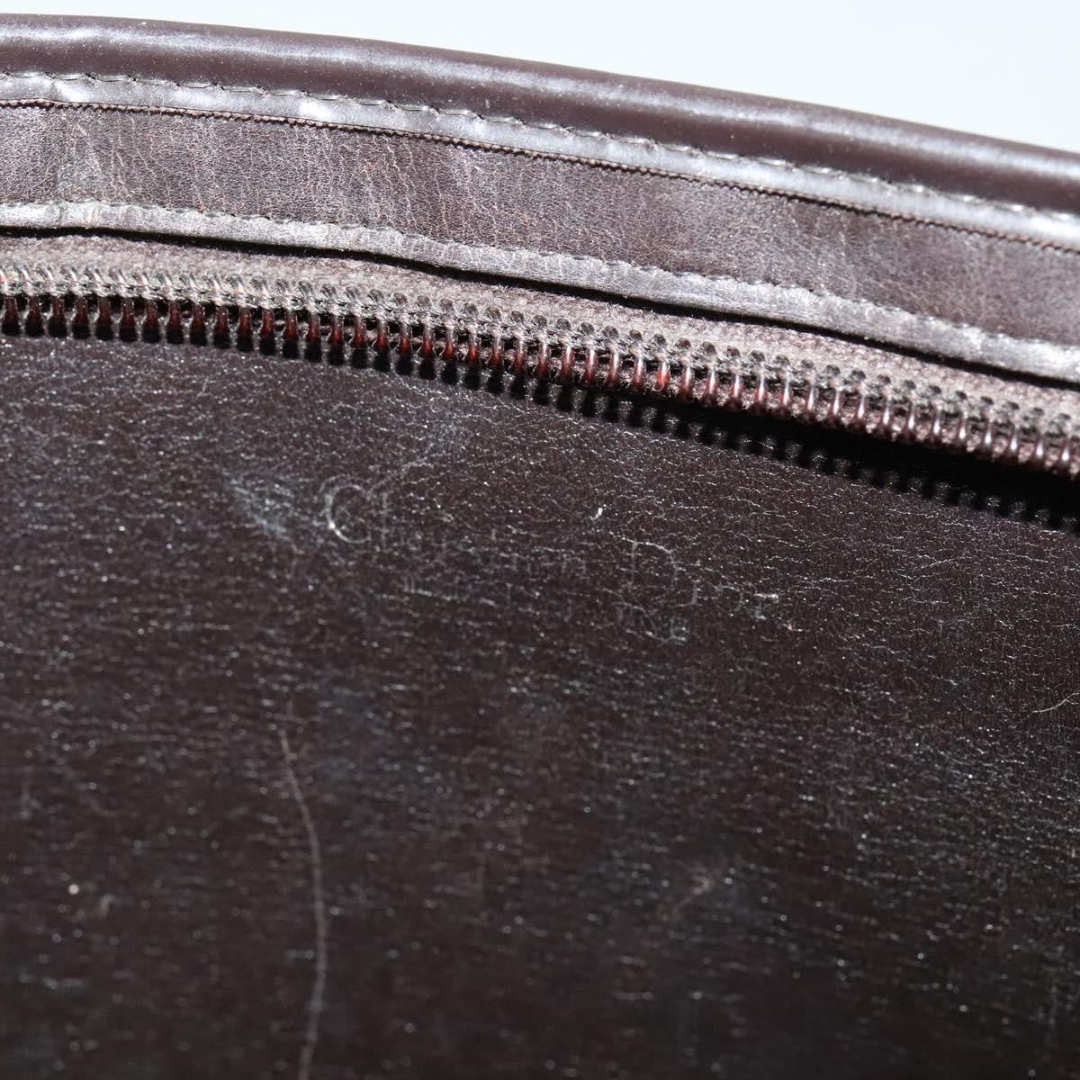 Christian Dior Vintage Trotter Shoulder Bag Canvas, BROWN, CANVAS, Shoulder bag