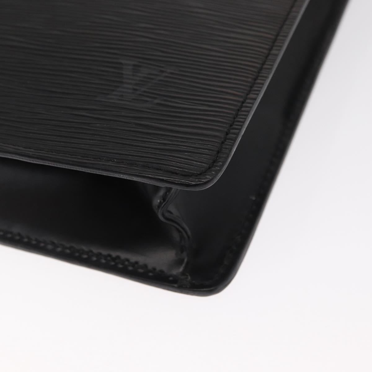 Louis Vuitton Porte Documents Bandouliere Briefcase Epi Leather, BLACK, LEATHER, Briefcase