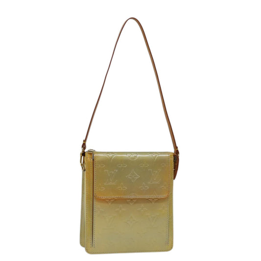 Louis Vuitton Mott Handbag Monogram Vernis, GRAY, PATENT_LEATHER, Handbag