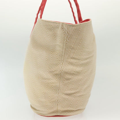 Hermes Panier De Plage Handbag Canvas, BEIGE, CANVAS, Tote bag