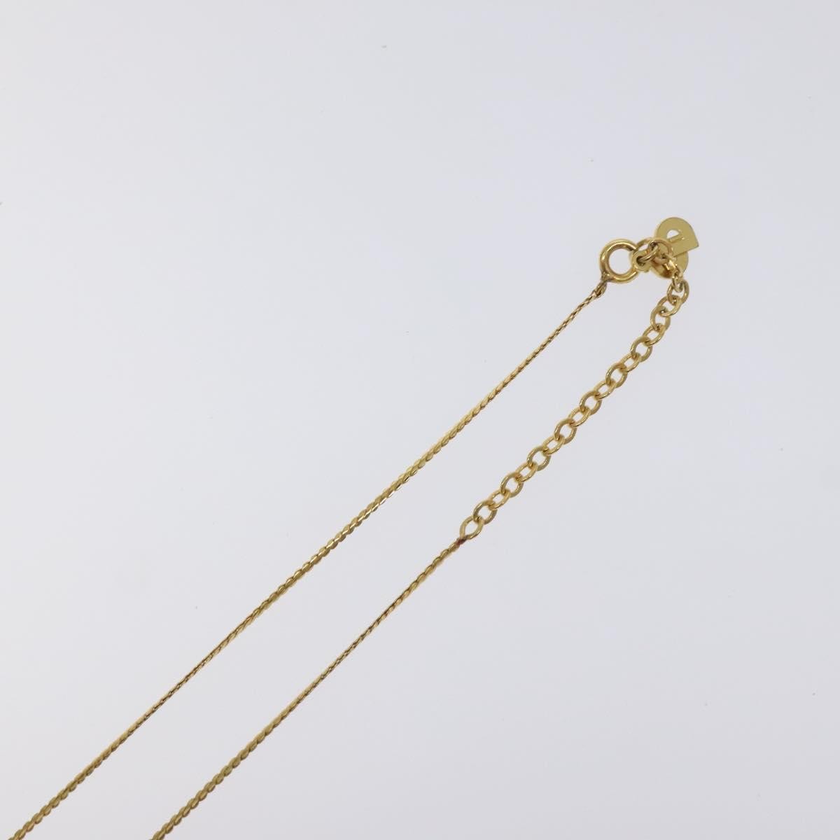 Christian Dior CD Pendant Necklace Metal, GOLD, METAL, Necklace
