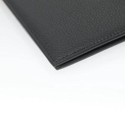 Christian Dior Bifold Card Holder Leather, BLACK, LEATHER, Card Holders