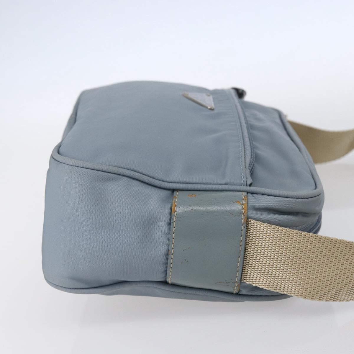 Prada Front Pocket Camera Bag Tessuto, BLUE, NYLON, Shoulder bag