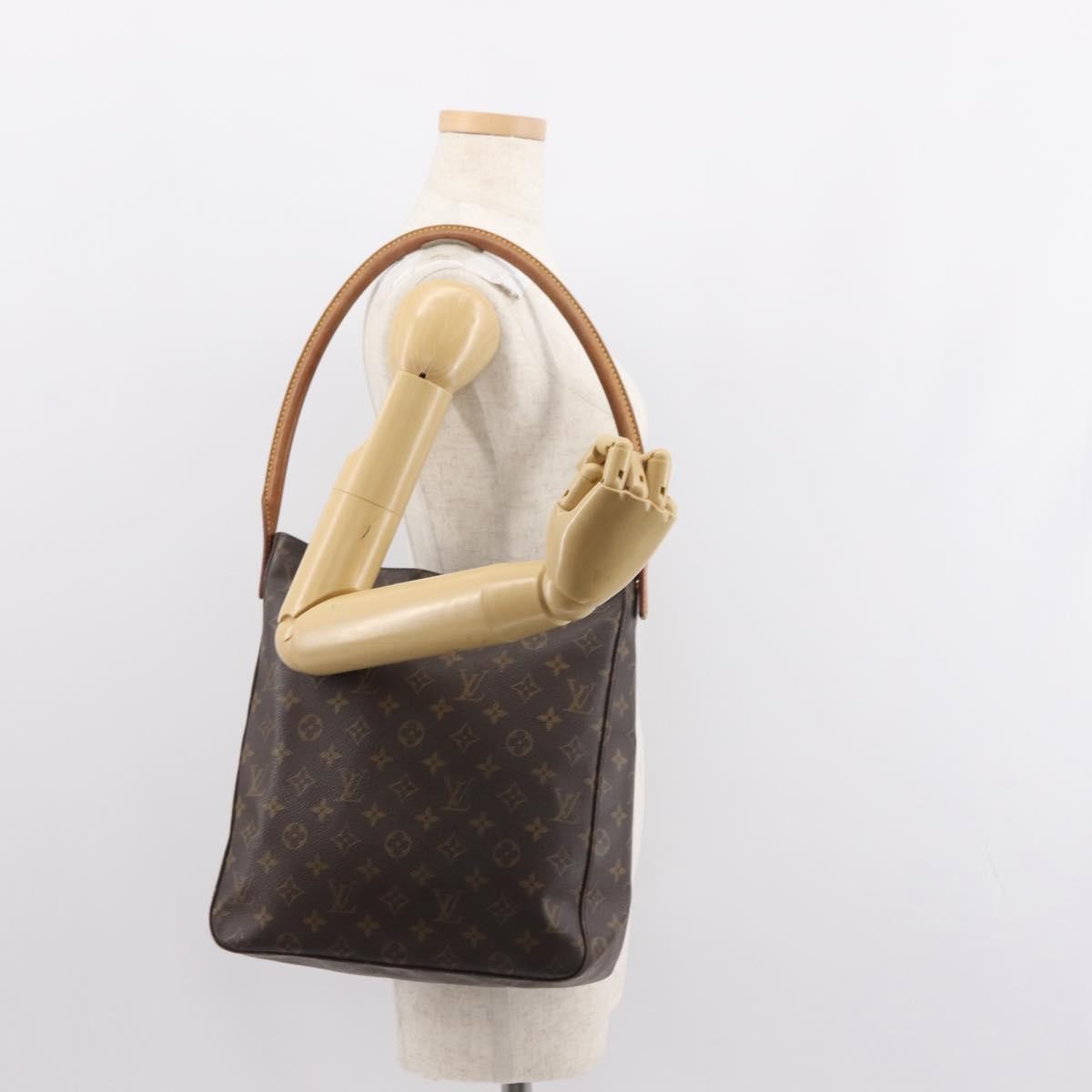 Louis Vuitton Looping Handbag Monogram Canvas, BROWN, CANVAS, Shoulder bag