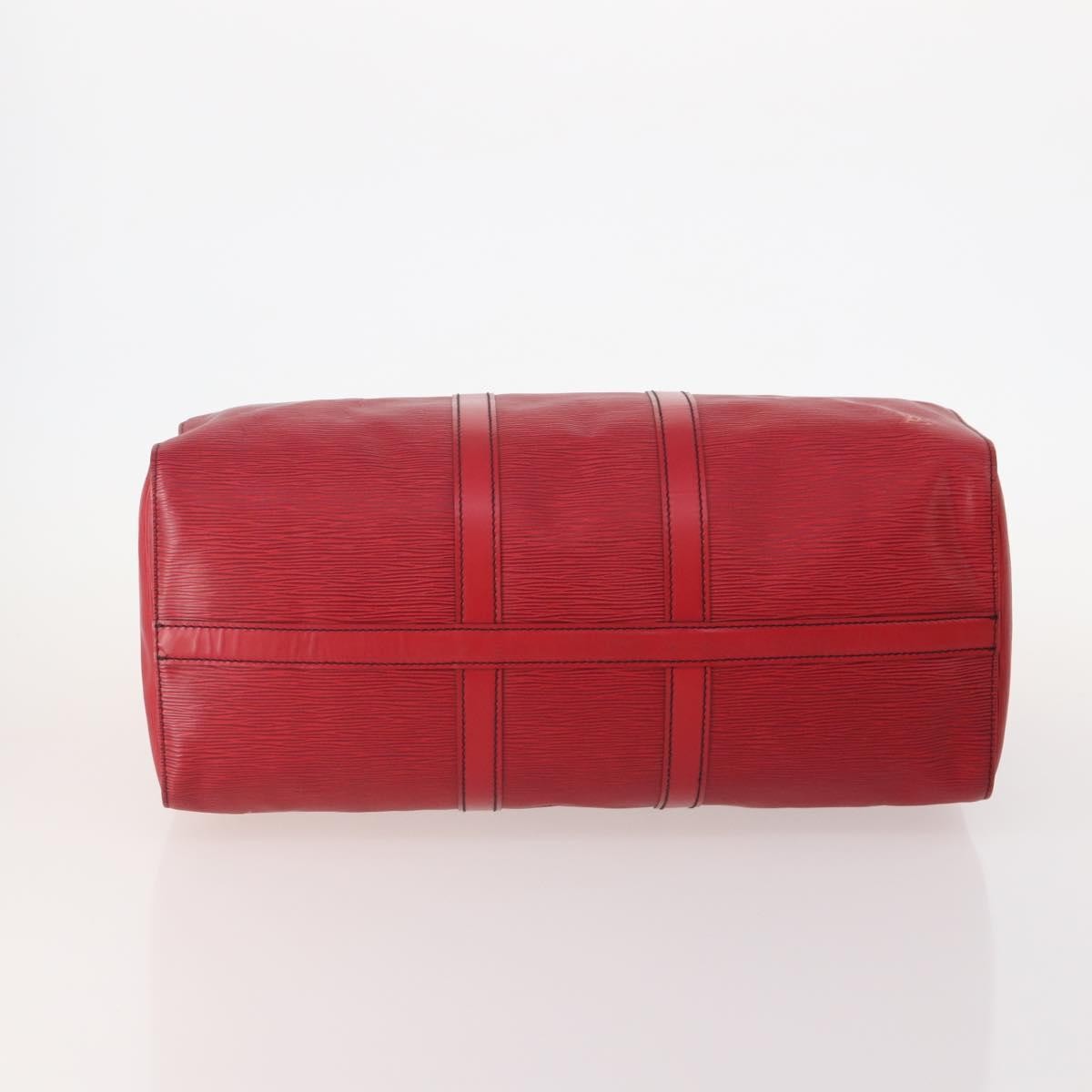 Louis Vuitton Keepall Bag Epi Leather, Red, Leather, Travel Bag
