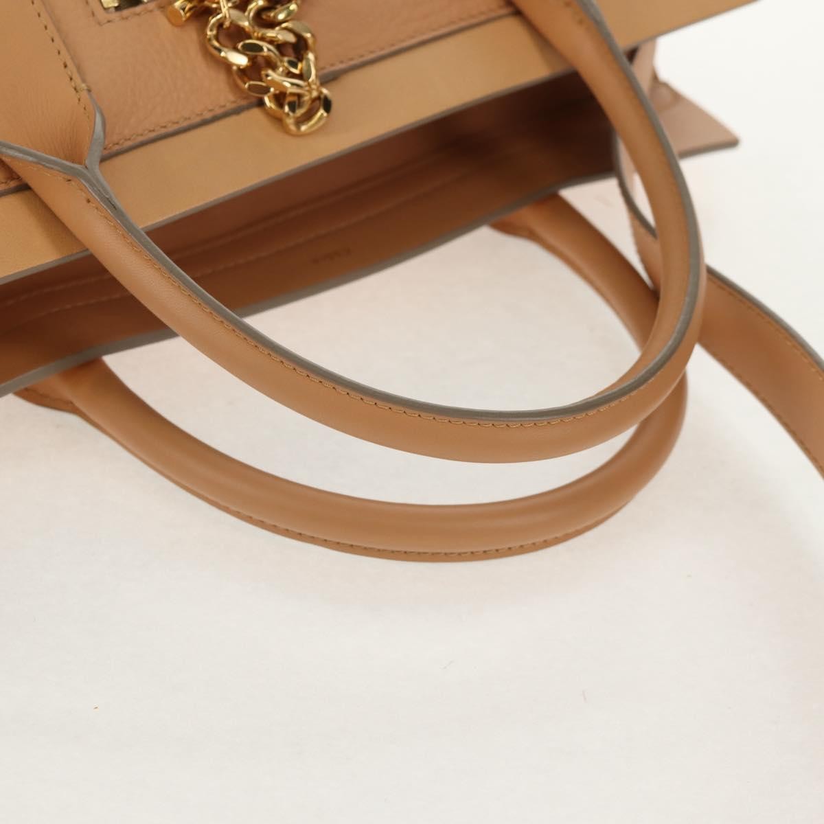 Chloe Cate Satchel Leather, Beige, Leather, Tote Bag