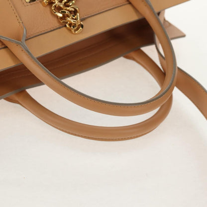 Chloe Cate Satchel Leather, Beige, Leather, Tote Bag