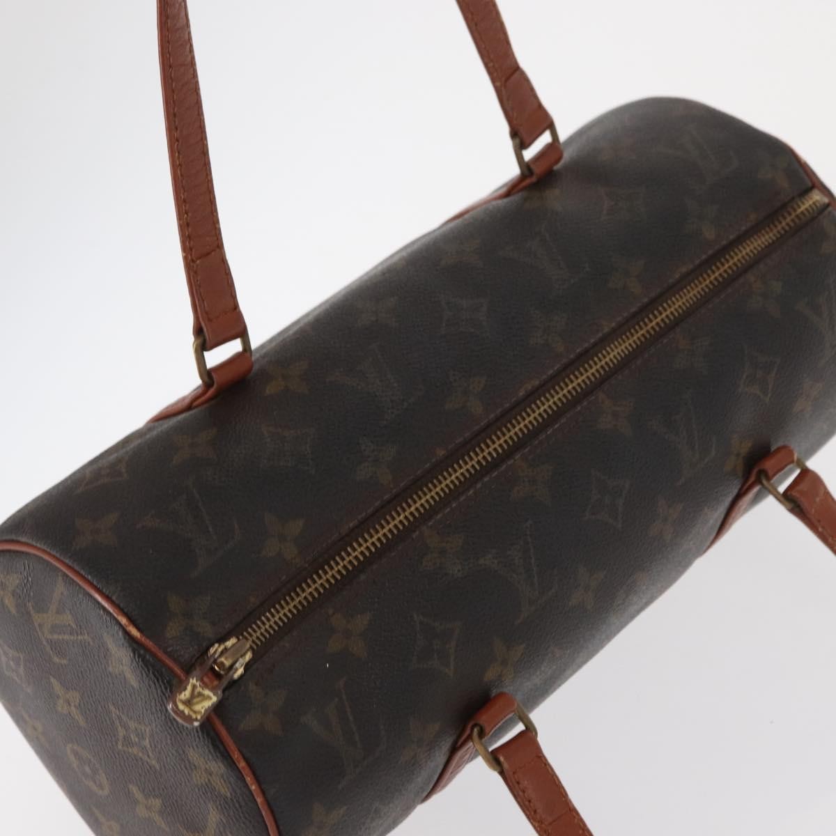 Louis Vuitton Papillon Handbag Monogram Canvas, BROWN, CANVAS, Handbag