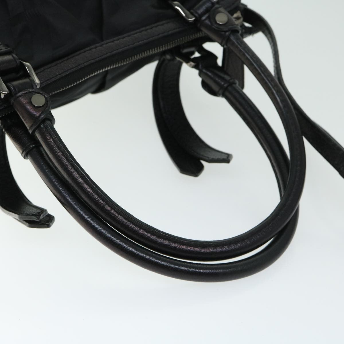 Burberry Vintage Handbag Nylon, BLACK, NYLON, Handbag
